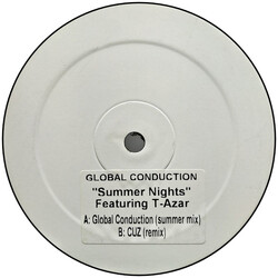Global Conduction / T'asar Summer Nights USED VINYL 12INCH 45 RPM WHITE LABEL
