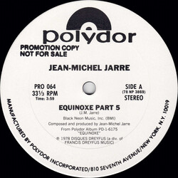 Jean-Michel Jarre Equinoxe Part 5 USED VINYL 12INCH 33 S RPM SINGLE PROMO STEREO