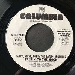 Larry Gatlin & The Gatlin Brothers Talkin' To The Moon USED VINYL 7INCH 45 RPM SINGLE PROMO