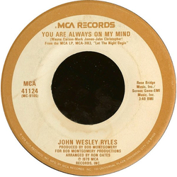 John Wesley Ryles You Are Always On My Mind Vinyl 7" USED