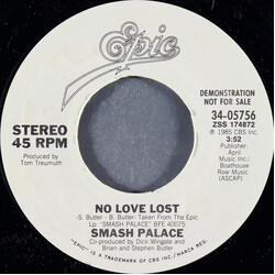 Smash Palace No Love Lost USED VINYL 7INCH 45 RPM PROMO STYRENE STEREO