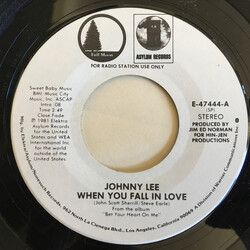 Johnny Lee (3) When You Fall In Love USED VINYL 7INCH 45 RPM PROMO STEREO