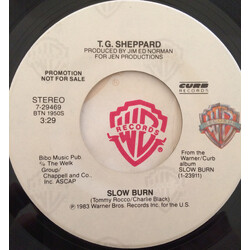 T.G. Sheppard Slow Burn USED VINYL 7INCH 45 RPM PROMO