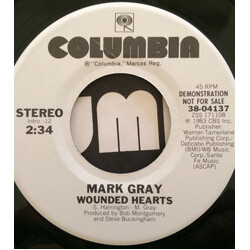 Mark Gray (4) Wounded Hearts USED VINYL 7INCH 45 RPM SINGLE PROMO