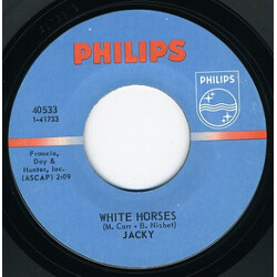 Jackie Lee (2) White Horses USED VINYL 7INCH 45 RPM SINGLE