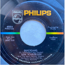 Don Schroeder / The Merry Melody Singers Quicksand USED VINYL 7INCH 45 RPM
