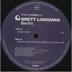 Brett Longman Berlin USED VINYL 12INCH