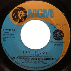 Eric Burdon & The Animals Sky Pilot USED VINYL 7INCH 45 RPM SINGLE REPRESS