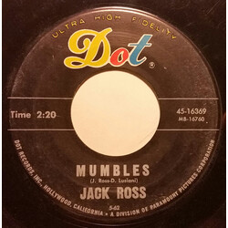 Jack Ross Mumbles / Take Me Along USED VINYL 7INCH 45 RPM SINGLE