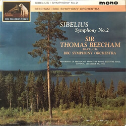 Jean Sibelius / Sir Thomas Beecham / BBC Symphony Orchestra Symphony No.2 Vinyl LP USED