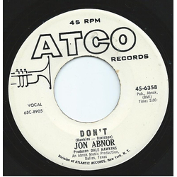 Jon Abnor Don't Vinyl 7" USED