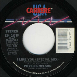 Phyllis Nelson I Like You (Special Mix) / Reachin' USED VINYL 7INCH 45 RPM