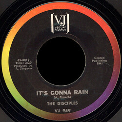 The Disciples (14) It's Gonna Rain USED VINYL 7INCH 45 RPM SINGLE