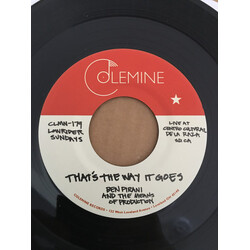 Ben Pirani / The Means of Production Thats The Way It Goes / Dreamins For Free USED VINYL 7INCH 45 RPM LIMITED EDITION