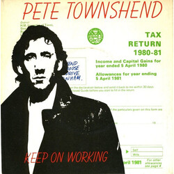 Pete Townshend Keep On Working USED VINYL 7INCH 45 RPM SINGLE