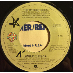 The Wright Brothers (5) Made In The U.S.A. / Words Of Love USED VINYL 7INCH 45 RPM