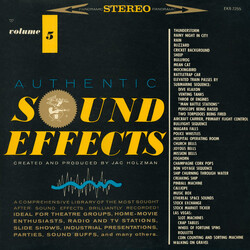 Jac Holzman Authentic Sound Effects Volume 5 Vinyl LP USED