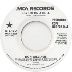 Don Williams (2) Love Is On A Roll USED VINYL 7INCH STEREO PROMO 45 RPM