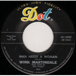 Wink Martindale Man Needs A Woman USED VINYL 7INCH 45 RPM SINGLE