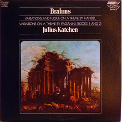 Johannes Brahms / Julius Katchen Variations And Fugue On A Theme By Handel / Variations On A Theme By Paganini (Books 1 And 2) Vinyl LP USED