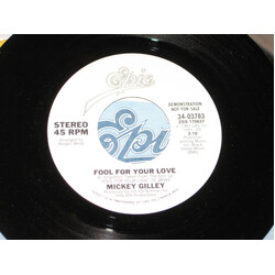 Mickey Gilley Fool For Your Love USED VINYL 7INCH 45 RPM SINGLE PROMO