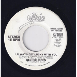 George Jones (2) I Always Get Lucky With You USED VINYL 7INCH 45 RPM PROMO