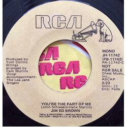 Jim Ed Brown You're The Part Of Me USED VINYL 7INCH 45 RPM SINGLE PROMO