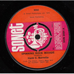 Hank C. Burnette Spinning Rock Boogie USED VINYL 7INCH 45 RPM MONO