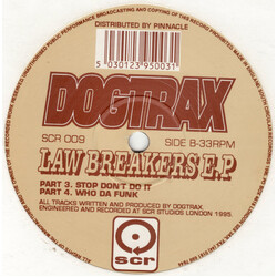 Dogtrax Law Breakers E.P USED VINYL 12INCH 33 S RPM EP