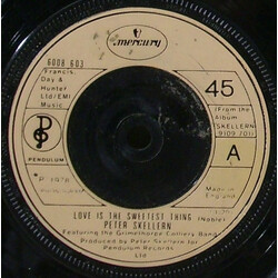 Peter Skellern Love Is The Sweetest Thing USED VINYL 7INCH 45 RPM