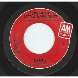 Sting Spread A Little Happiness USED VINYL 7INCH SINGLE 45 RPM