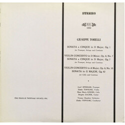 Giuseppe Torelli Sonata A Cinque In D Major / Violin Concerto In D Minor / Sonata A Cinque In D Major / Violin Concerto In A Major / Sonata In G Major
