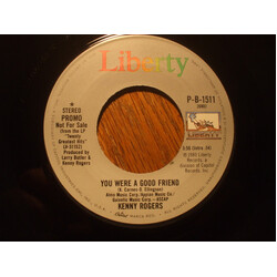 Kenny Rogers You Were A Good Friend USED VINYL 7INCH 45 RPM SINGLE PROMO