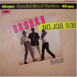 Baobab N.O. J.O.B. USED VINYL 12INCH 45 RPM MAXI-SINGLE