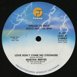 Martha Reeves Love Don't Come No Stronger USED VINYL 12INCH
