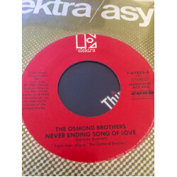 The Osmonds Never Ending Song Of Love USED VINYL 7INCH 45 RPM SINGLE