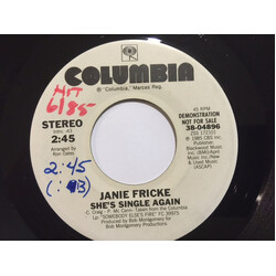 Janie Fricke She's Single Again USED VINYL 7INCH 45 RPM SINGLE PROMO STEREO