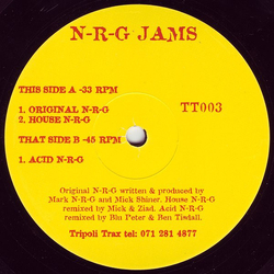 N-R-G Jams N-R-G Jams Vinyl 12" USED