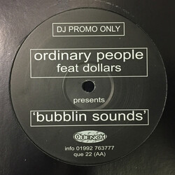 Ordinary People Bubblin' Sound / Stick Up USED VINYL 12INCH PROMO