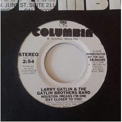 Larry Gatlin & The Gatlin Brothers Houston (Means I'm One Day Closer To You) USED VINYL 7INCH 45 RPM SINGLE PROMO