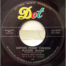 Ben Sharon Cotton Pickin' Chicken Pluckin' Shame / It Seems This Happened Before USED VINYL 7INCH 45 RPM SINGLE