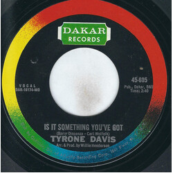 Tyrone Davis Is It Something You've Got / Undying Love USED VINYL 7INCH 45 RPM SINGLE STYRENE