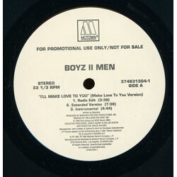 Boyz II Men / Wanya Morris / Brandy (2) I'll Make Love To You (Make Love To You Version) / Brokenhearted USED VINYL 12INCH 33 S RPM PROMO