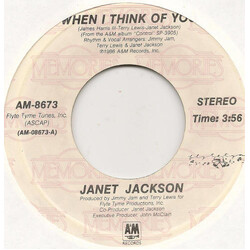Janet Jackson When I Think Of You / Control USED VINYL 7INCH 45 RPM SINGLE