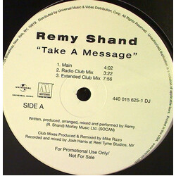 Remy Shand Take A Message USED VINYL 12INCH PROMO