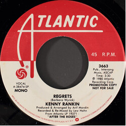 Kenny Rankin Regrets USED VINYL 7INCH 45 RPM PROMO STEREO MONO