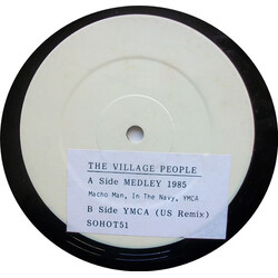 Village People Medley 1985 / YMCA (US Remix) USED VINYL 12INCH 45 RPM WHITE LABEL