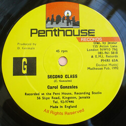 Carol Gonzalez / Buju Banton Second Class USED VINYL 12INCH 45 RPM 45 RPM
