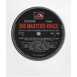 Sadler's Wells Opera Company / Johann Strauss Jr. / Vilem Tausky Die Fledermaus (The Bat) Vinyl LP USED