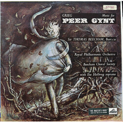 Edvard Grieg / Sir Thomas Beecham / The Royal Philharmonic Orchestra / The Beecham Choral Society / Ilse Hollweg Music For Peer Gynt Vinyl LP USED